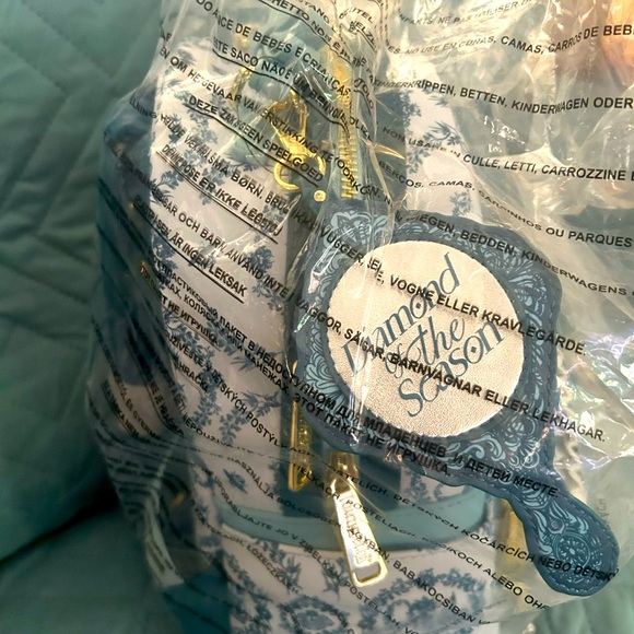 Loungefly Bridgerton White and Blue Floral Backpack - Picture 5 of 5